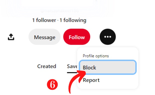 how to remove delete followers on pinterest